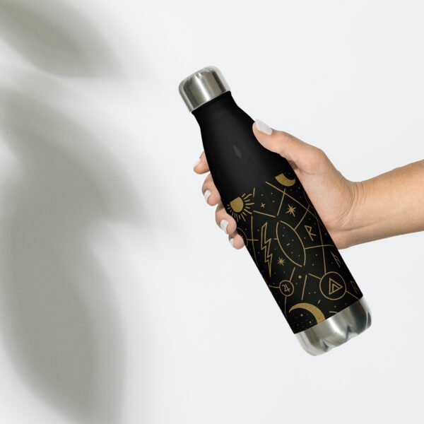 Botella de agua de acero inoxidable “Mapa Esotérico” – termo espiritual 500 ml, doble pared y tapa antifuga - Imagen 5