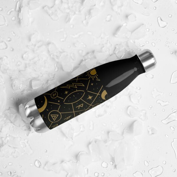 Botella de agua de acero inoxidable “Mapa Esotérico” – termo espiritual 500 ml, doble pared y tapa antifuga - Imagen 6