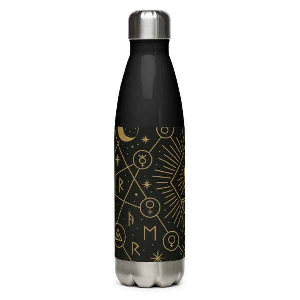 Botella de agua de acero inoxidable “Mapa Esotérico” – termo espiritual 500 ml, doble pared y tapa antifuga - Imagen 4